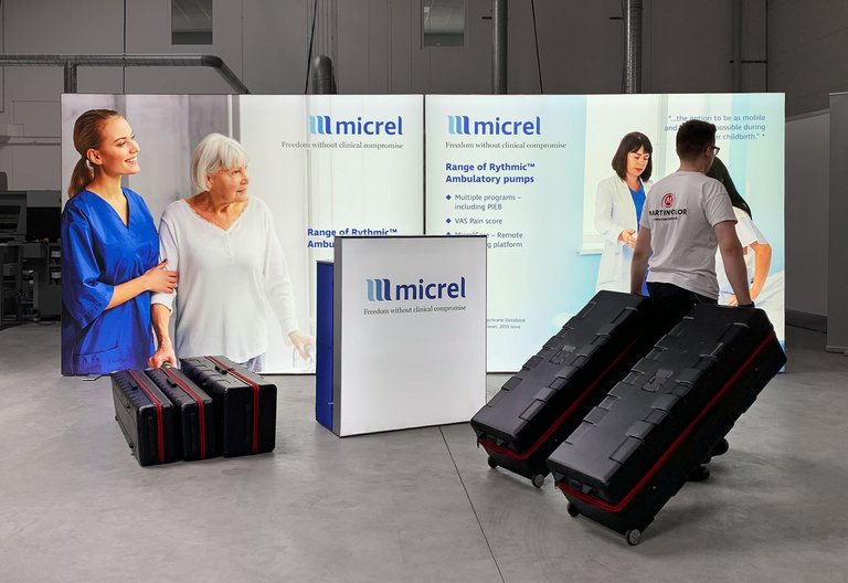 Stand de exposición modular LED - ALU STAR - Micrel Medical Devices Deutschland GmbH