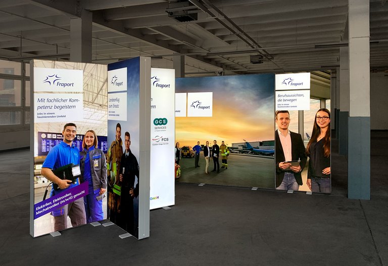 Stand de exposición modular LED - PIXLIP GO - Fraport AG