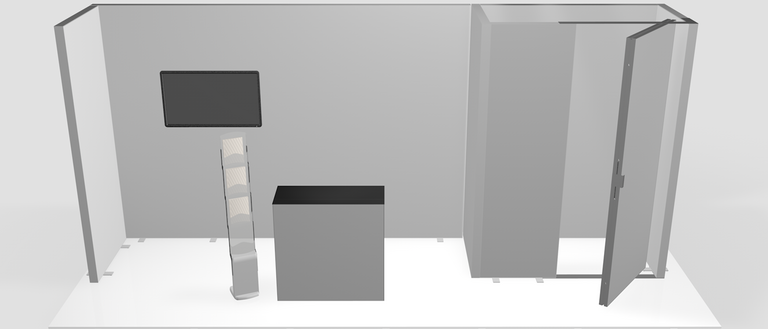 Planificación de un stand de exposición en 3D