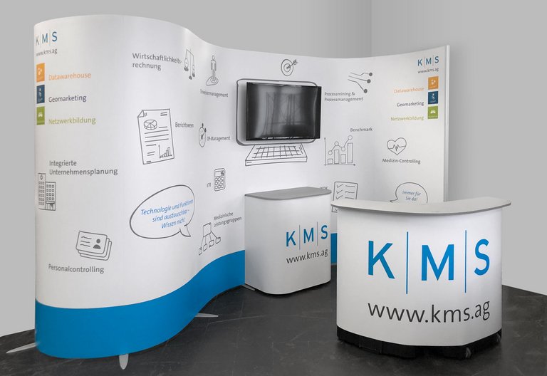 Stand de exposición modular ISOframe Wave - K|M|S