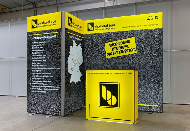 Stand de exposición modular LED ALU LightUp - Bickhardt Bau AG